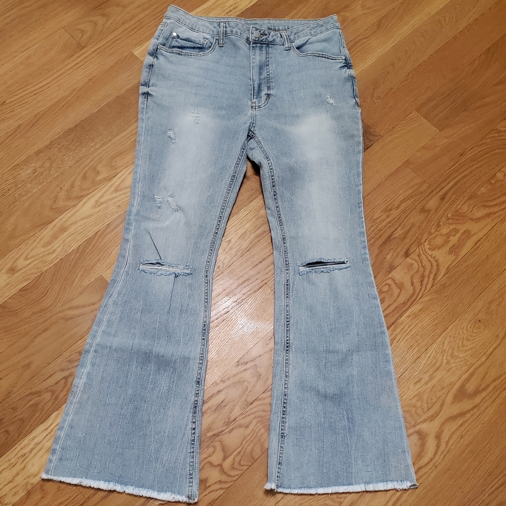 Faded Glory Light Blue Flare Jeans